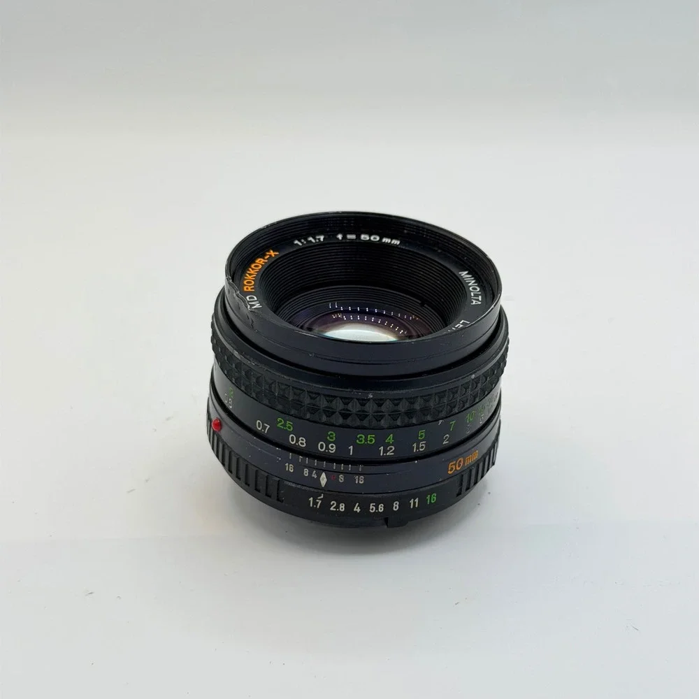 Minolta MD Rokkor-X 50mm f1.7 Prime Lens Vintage Manual Focus Japan 2084806